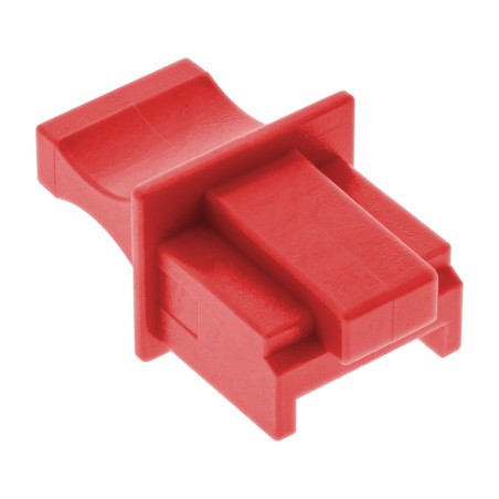 59942K - Protection anti-poussière InLine®, pour prise RJ45, rouge paquet de 100