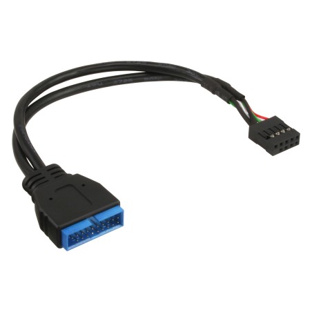 33449I - Kit adaptateur InLine® USB 2.0 vers 3.0 int., USB 2.0 principal/USB 3.0 int., 0,15 m