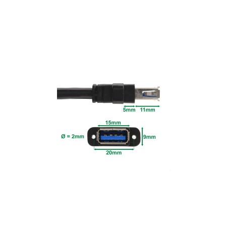 66900 - Carte InLine® Mini-PCIe, 2x USB 3.2 Gen.1