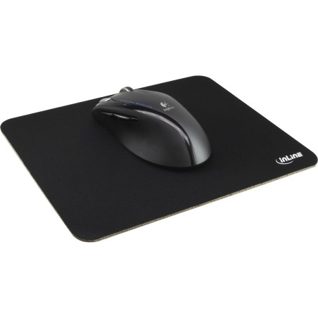 55450 - Tapis de souris InLine® recyclé, noir, 230x190x2,5 mm