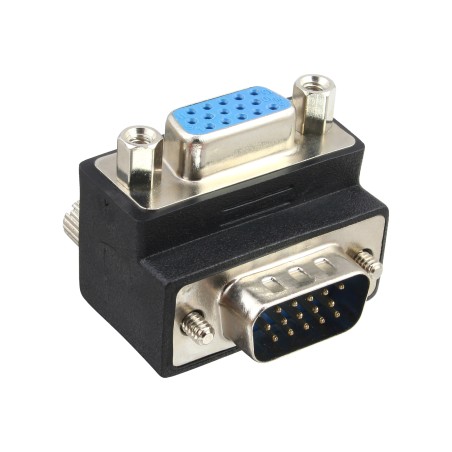 37248I - Adaptateur VGA InLine® angle 90 fiche/prise 15 broches