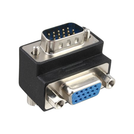 37248I - Adaptateur VGA InLine® angle 90 fiche/prise 15 broches