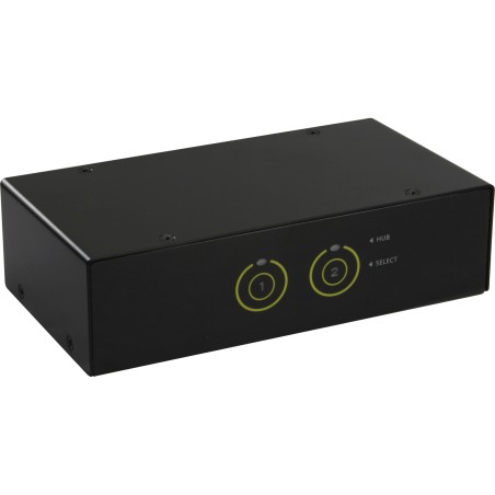 62622I - Commutateur de bureau KVM InLine®, 2 voies, HDMI, hub USB 3.0, avec audio