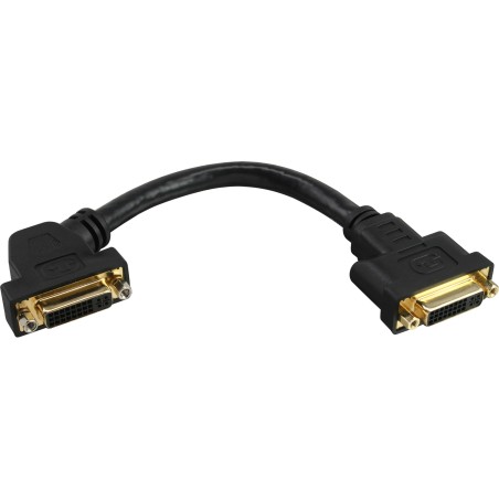 17301G - Câble adaptateur InLine® DVI-I, prise/prise 245, pour installation, contacts dorés