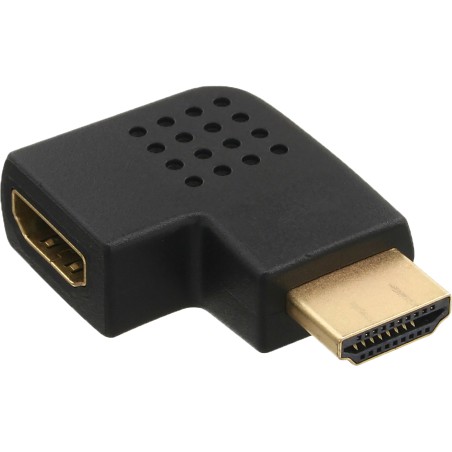 InLine? HDMI Adapter, Stecker / Buchse, seitlich links gewinkelt, 4K2K