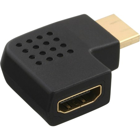 InLine? HDMI Adapter, Stecker / Buchse, seitlich links gewinkelt, 4K2K