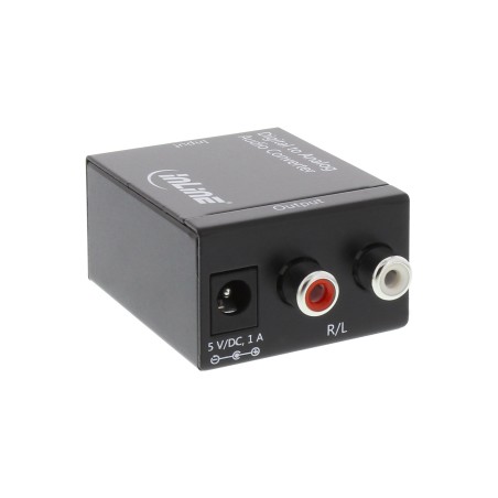 65002 - Convertisseur InLine® Audio DA, entrée Toslink ou RCA, sortie 2x RCA stéréo