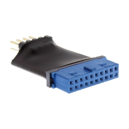 33449L - Adaptateur InLine® USB 3.0 vers 2.0 interne, prise USB 3.0 19 broches vers USB 2.0