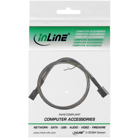 27625A - Câble InLine® Mini-SAS HD, SFF-8643 à SFF-8643, avec bande latérale, 0,5 m