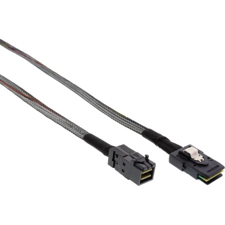 InLine? Mini-SAS HD Kabel, SFF-8643 zu SFF-8087, mit Sideband, 0,5m