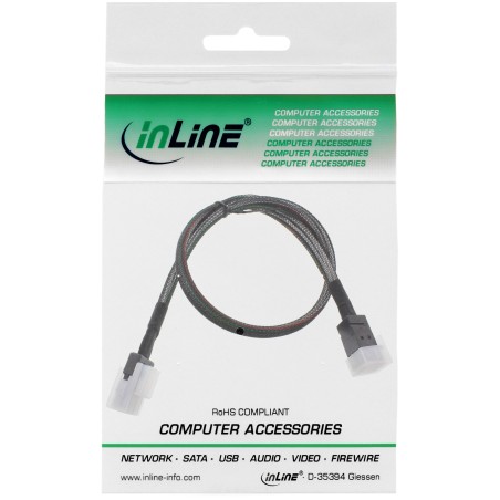 InLine? Mini-SAS HD Kabel, SFF-8643 zu SFF-8087, mit Sideband, 0,5m