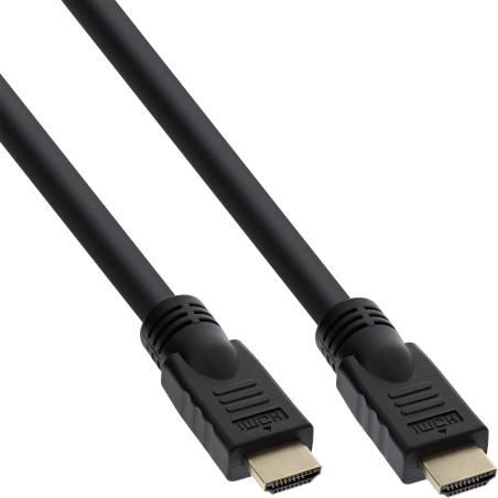 17505P - Câble InLine® HDMI haute vitesse avec Ethernet, Premium, 4K2K, ST/ST, noir, 5m