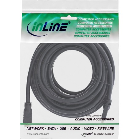 17505P - Câble InLine® HDMI haute vitesse avec Ethernet, Premium, 4K2K, ST/ST, noir, 5m