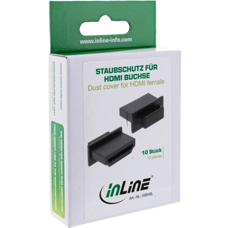 InLine? Staubschutz, f?r HDMI Buchse schwarz 10er Pack