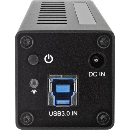 35395C - Hub InLine® USB 3.0, 10 ports, boîtier en aluminium, noir, avec alimentation 4A