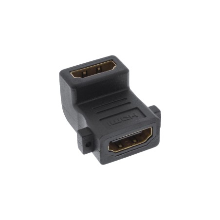 17692W - Adaptateur HDMI InLine® pour installation avec filetage, prise/prise HDMI A, coudée