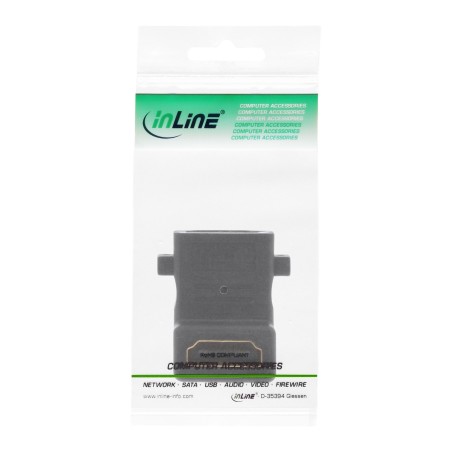 17692W - Adaptateur HDMI InLine® pour installation avec filetage, prise/prise HDMI A, coudée