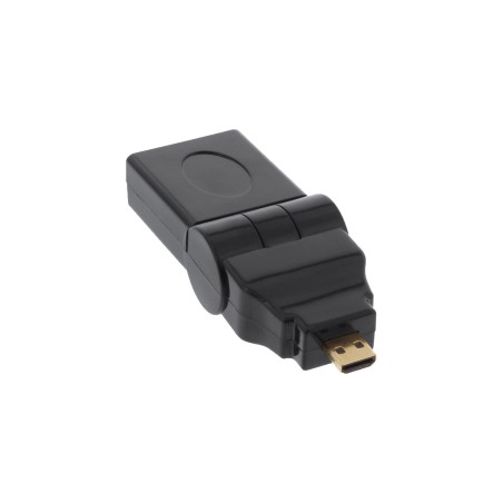 InLine? HDMI Adapter, HDMI A Buchse auf Micro HDMI D Stecker, flexibel, 4K2K