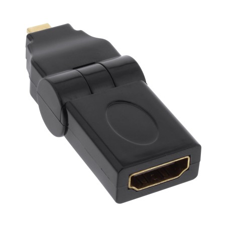 InLine? HDMI Adapter, HDMI A Buchse auf Micro HDMI D Stecker, flexibel, 4K2K