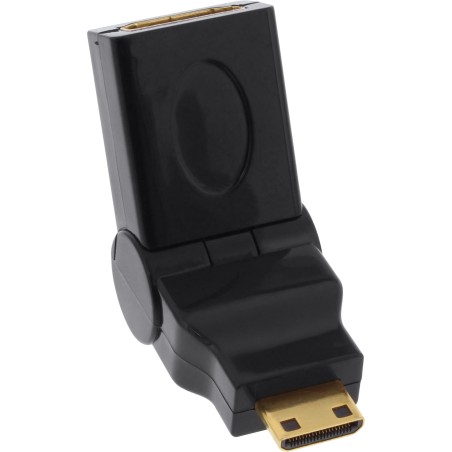 InLine? HDMI Adapter, HDMI A Buchse auf Mini HDMI C Stecker, flexibel, 4K2K