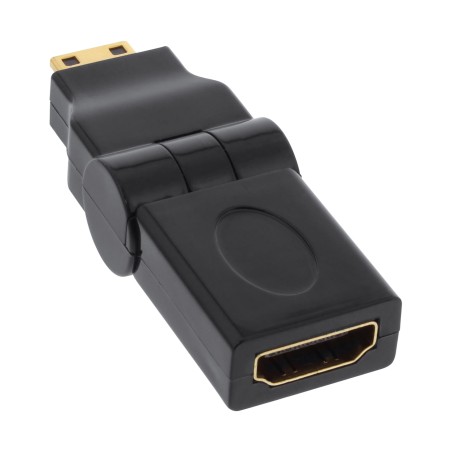 InLine? HDMI Adapter, HDMI A Buchse auf Mini HDMI C Stecker, flexibel, 4K2K