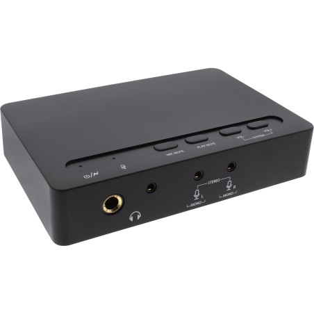 66670B - InLine® USB 2.0 SoundBox 7.1, 48 KHz / 16 bits, avec entrée/sortie numérique Toslink