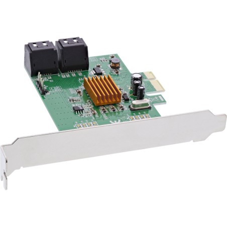 76617E - Carte d'interface InLine®, 4x SATA 6 Gb/s, avec 4x SATA, PCIe 2.0 (PCI-Express)