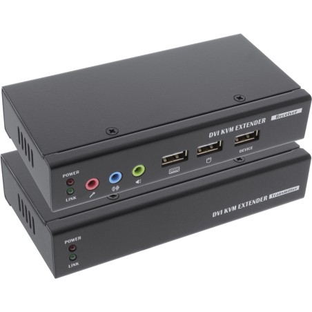 61640 - Extension KVM USB DVI InLine®, extension via UTP, avec audio, jusqu'à 50 m