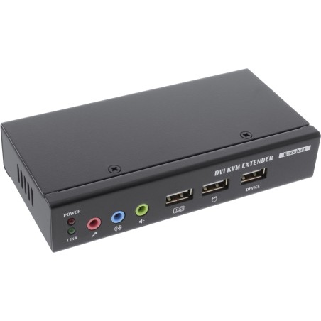 61640 - Extension KVM USB DVI InLine®, extension via UTP, avec audio, jusqu'à 50 m