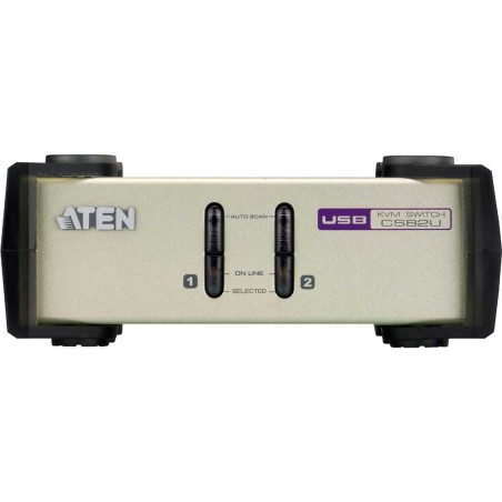 KVM Commutateur, ATEN, 2 x, CS82U, PS/2 et USB