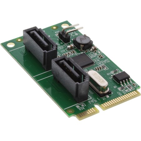 66907 - Carte InLine® Mini-PCIe 2.0, 2x SATA 6 Gb/s, RAID 0.1, SPAN