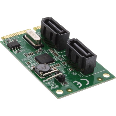 66907 - Carte InLine® Mini-PCIe 2.0, 2x SATA 6 Gb/s, RAID 0.1, SPAN