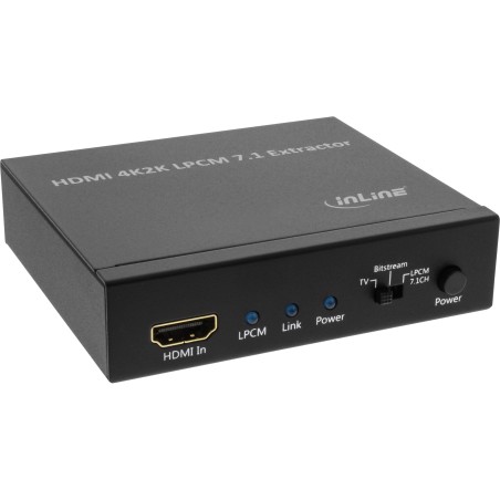 65007K - Extracteur audio/séparateur de signal HDMI InLine®, entrée HDMI 4K2K