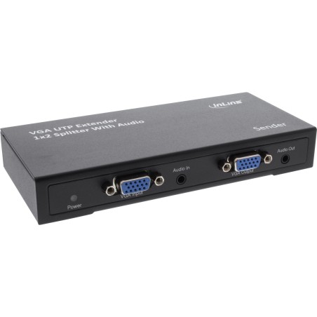 65016 - Rallonge et répartiteur VGA InLine® 1 à 2 sur UTP, avec audio, jusqu'à 300 m