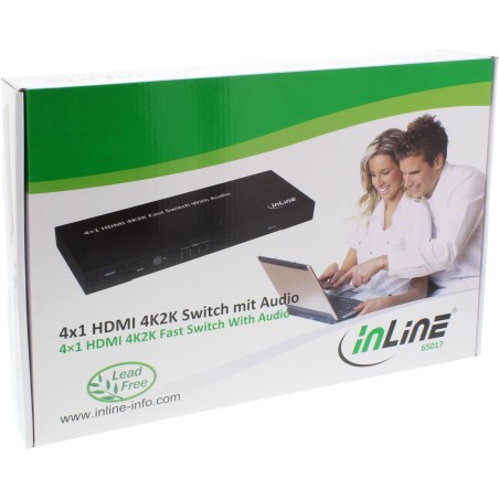 InLine? HDMI 4K2K Switch, 4-fach, mit Audio