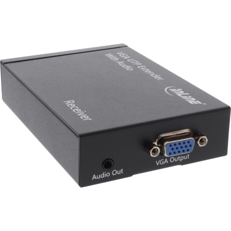 InLine? VGA Extender/Empf?nger ?ber UTP, mit Audio, bis 300m