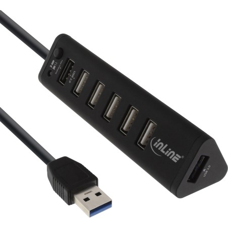 InLine? Smart Hub, 7-fach USB 3.0 / 2.0 Hub mit Schnelllade-Anschluss