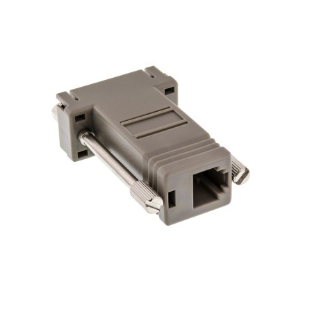 Adapter 9pol Sub D Buchse an RJ12 Buchse