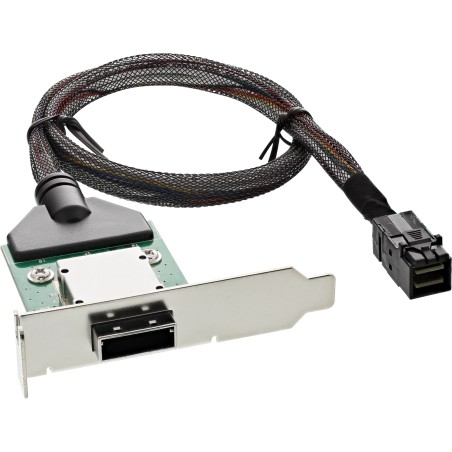 27656A - Support pour emplacement PCI InLine® SAS HD LP avec câble, ext. SFF-8088 vers int. SFF-8643, 0,5 m