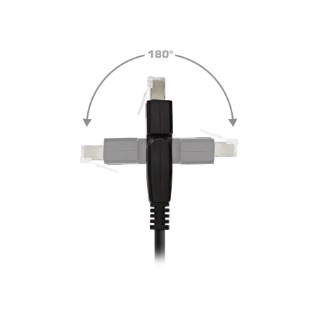 76811X - Câble patch InLine® 180, S/FTP (PiMf), Cat.6A, sans halogène, 1 m