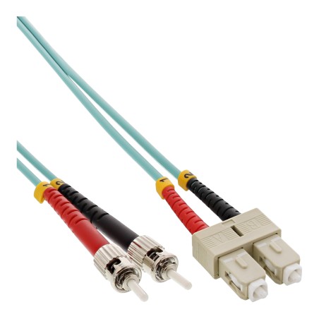 82504O - Câble duplex à fibre optique InLine®, SC/ST, 50/125µm, OM3, 0,5m