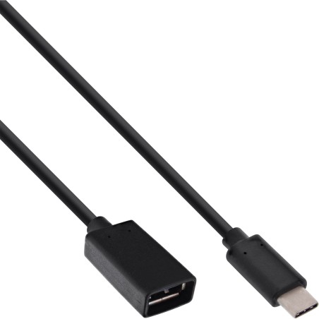 InLine? USB 3.2 Gen.1x2 Adapterkabel, USB-C Stecker an A Buchse, 0,15m