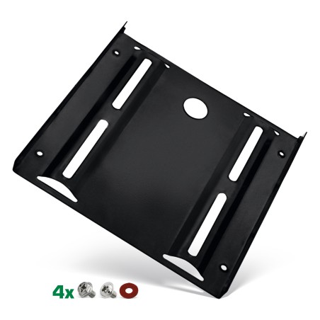 39950S - Cadre de montage InLine® HDD/SSD, 2,5 à 3,5, avec vis d'installation, noir