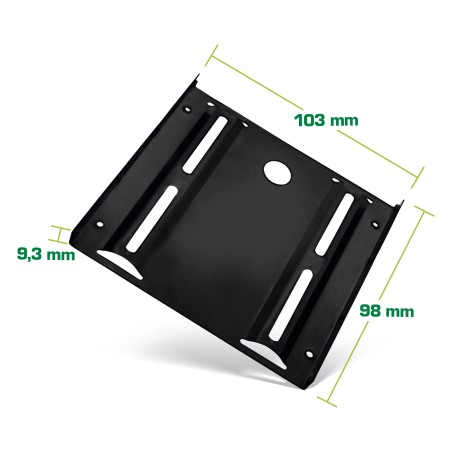 39950S - Cadre de montage InLine® HDD/SSD, 2,5 à 3,5, avec vis d'installation, noir