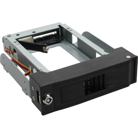 FANTEC MR-35SATA-A noir, Rack amovible disque dur pour Serial ATA i & II, hot plug, anti-vibration