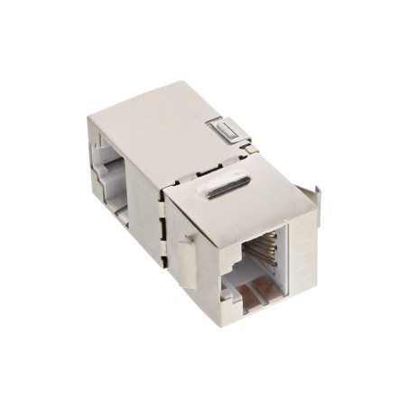 74206W - Prise InLine® RJ45 / insert de prise coudé à 90, SNAP-In, Cat.6 STP