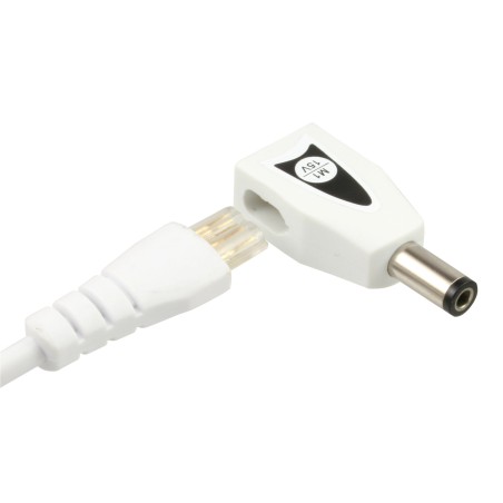 26618C - InLine® Universal NT pour ordinateurs portables, 90 W, USB, 100-240 V, blanc avec 8 alternateurs.