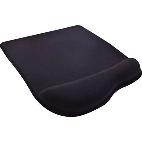 55453S - Tapis de souris InLine®, avec repose-poignet en gel, 235x185x25mm, noir