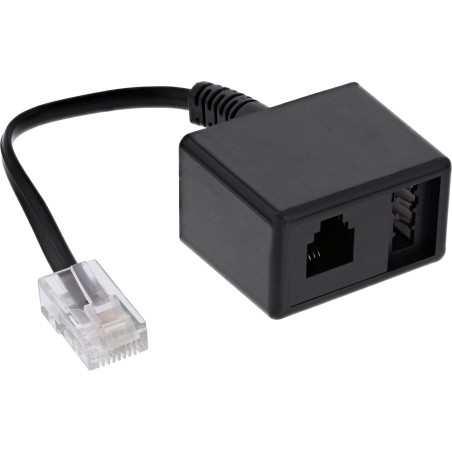 69943 - Câble adaptateur InLine® TAE fiche RJ45 vers prise TAE-N et RJ11