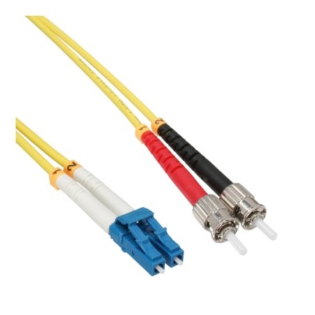 InLine® LWL Duplex Kabel, LC/ST, 9/125µm, OS2, 2m